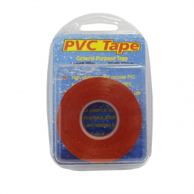 20m X 19mm - Red Flame Retardant High Quality PVC Tape - 4Boats