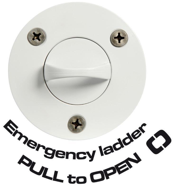 3-step emergency ladder w/ front screws - 4Boats