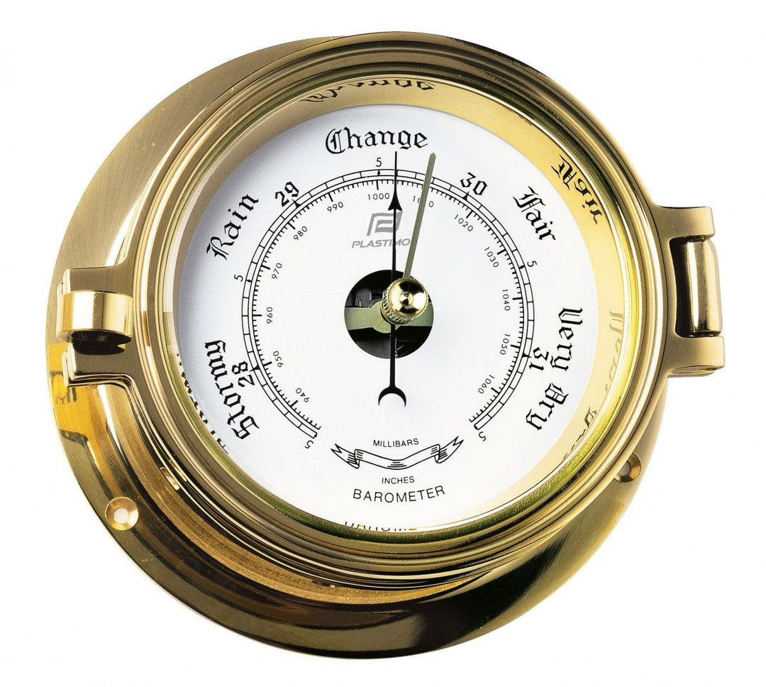 4.5" Models, Solid Brass Case-4.5" barometer - 4Boats