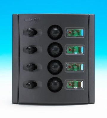 4-Gang switch breaker panel - 4Boats