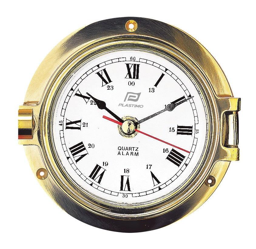 4" Models, Solid Brass Case-4" clock with alarm - 4Boats