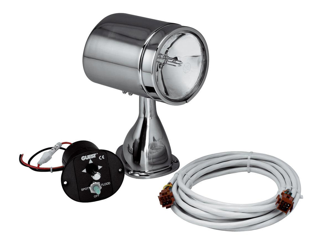 5" Stainless Steel Spot/Flood Light with 15' Harness and Remote - 4Boats