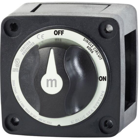 m-Series Mini On-Off Battery Switch with Knob - Black - 4Boats