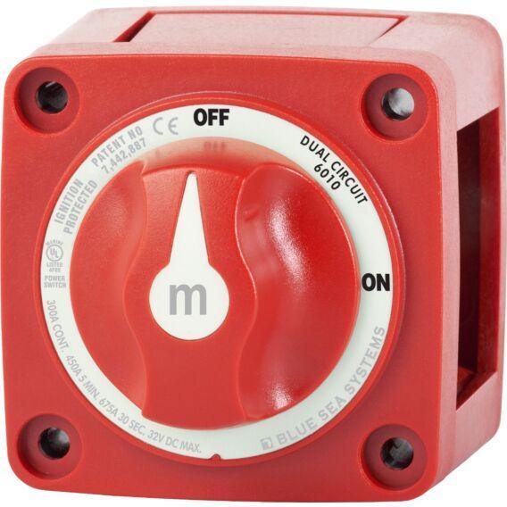 m-Series Mini Dual Circuit Battery Switch - Red - 4Boats