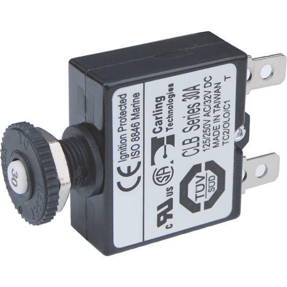 Push Button Reset Only Quick Connect Circuit Breaker-30A - 4Boats