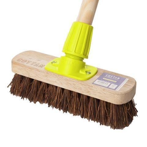 8" Wooden Deck Scrubber & Wood Handle (Pack of 12) - 4Boats