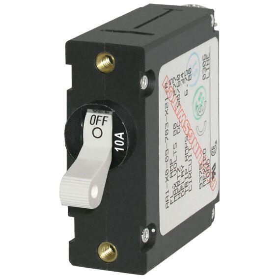 A-Series White Toggle Circuit Breaker - Single Pole10A - 4Boats