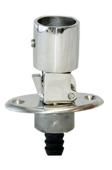 Accon Flush Mount Oval Base with tube adapter - 4Boats
