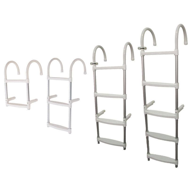 Aluminium ladder-3 steps - 4Boats