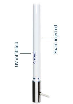 AM-FM Fiberglass Antenna 2.4m - 4Boats