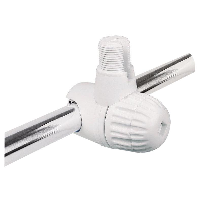 Antenna Bracket for Rail ?18-27mm, Plastic, White - 4Boats