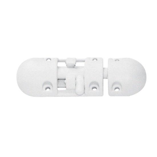 Anti-Rattle Barrel Bolt, Plastic, White - 4Boats