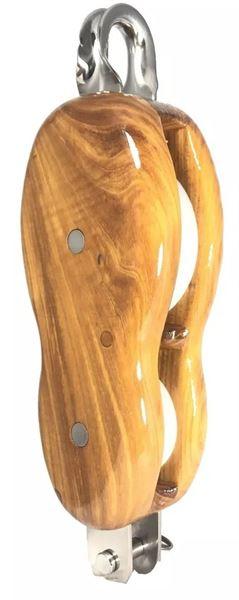 Ash Fiddle Yacht Block with Becket 10-12mm - 4Boats