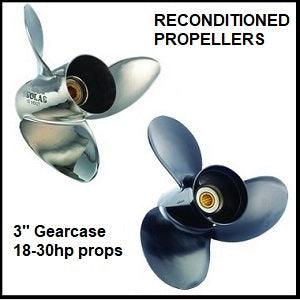 B series 3" gearcase recon aluminium & stainless steel propellers - 4Boats