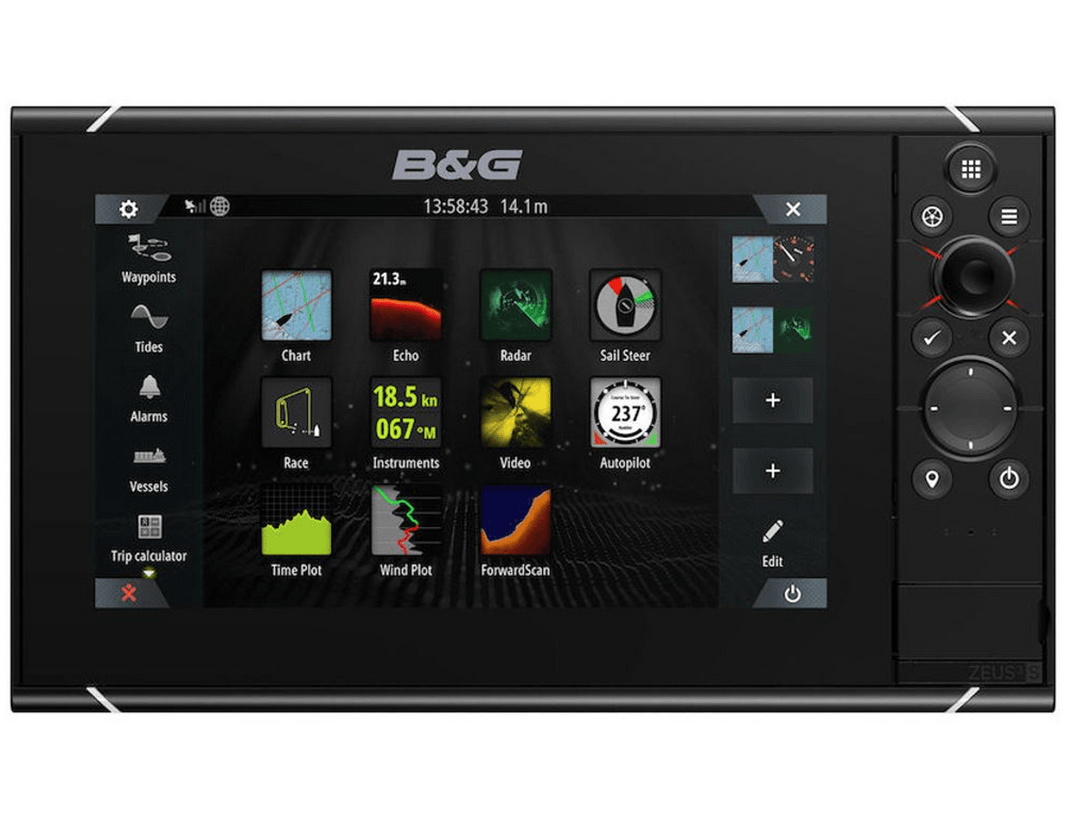 B&G Zeus 3S 9" Chartplotter with World Basemap - 4Boats