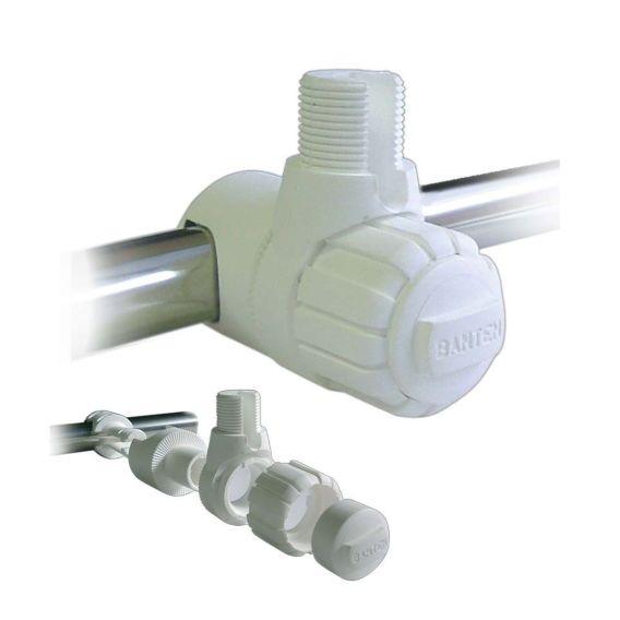 WHITE NYLON RAIL MOUNT 1"-14 THREADS ON 1" DIAMETER - 4Boats