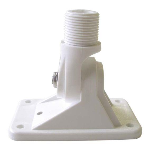 TWO WAY RATCHET MOUNT WHITE NYLON - 14 THREADS ON 1" DIAMETER - 4Boats