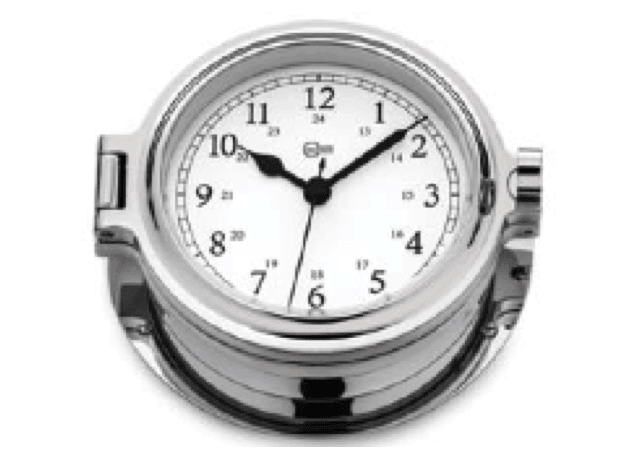 Barigo Admiral Clock Chrome - 4Boats