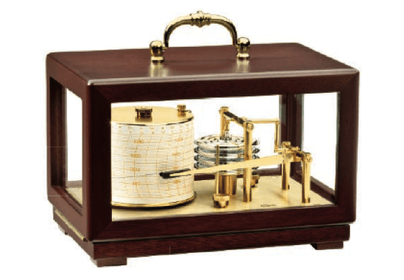 Barigo Barograph C/W Mahogany Case - 4Boats