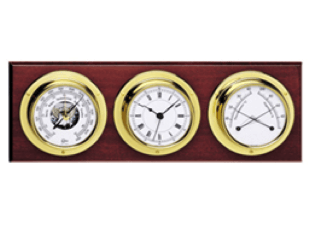 Barigo Weather Station-Barometer, Clock & Thermometer/Hygrometer - 4Boats