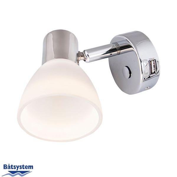 BatSystem Cabin Light Leia Lr3 USB - 70cm Shade - 4Boats