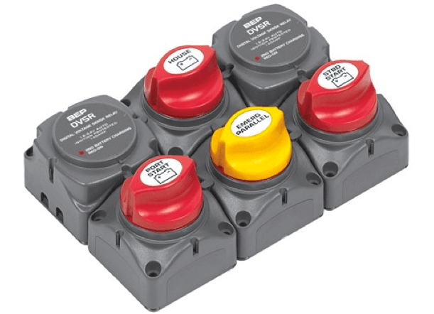 BEP Battery Distribution Cluster - Twin Engine - 3 Battery Bank - 4Boats