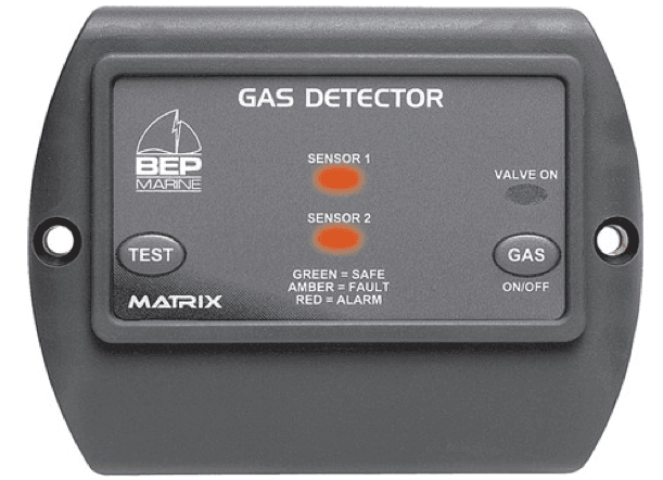 BEP Gas Detector c/w 1 Sensor & Solenoid Output - 4Boats