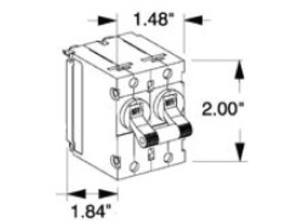 BEP Magnetic AC Circuit Breaker Double Pole - 20A, 30A or 50A - 4Boats