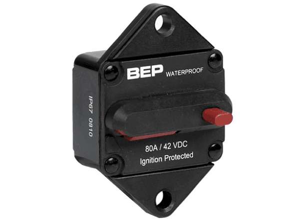 BEP Panel Mount Thermal Single Pole Circuit Breaker - 9 Sizes - 4Boats