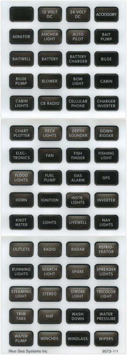 Black 60 Label Set - 4Boats