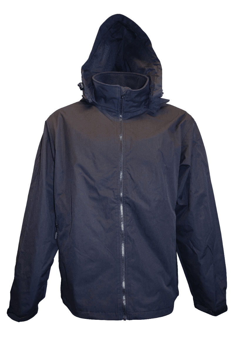 Black Crew Jacket with Hood Size XXL - 4Boats