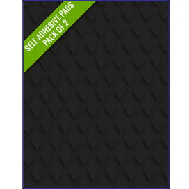 BLACK - Original Step Pads Diamond Pattern 412x203x3/2mm - 4Boats