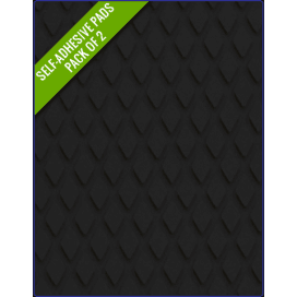 BLACK - Original Step Pads DiamondPattern 275x135x3/2mm - 4Boats