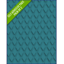 BLUE - Original Step Pads DiamondPattern 275x135x3/2mm - 4Boats