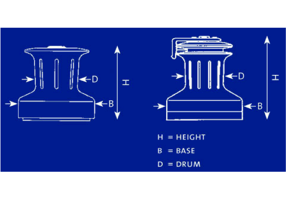 Blue Performance Winch Cover - 14 Variants - 4Boats