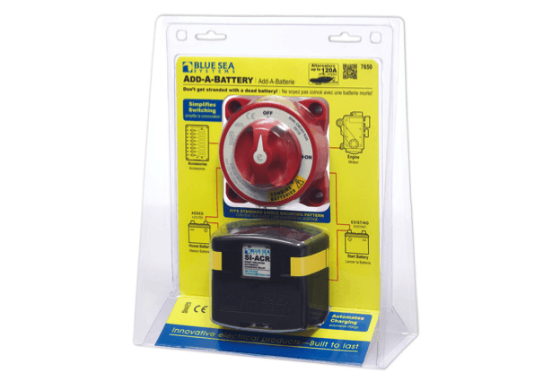 Blue Sea Dual Circuit Plus Battery Switch and SI-Series Automatic Charging Relay - 4Boats