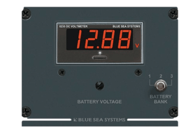 Blue Sea Volt Test Panel 3 Blank Digital - 0 - 60 Volts DC - 4Boats