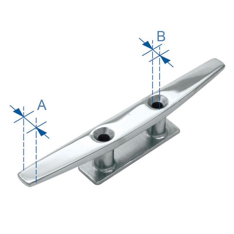 Blue Water Cleat, Inox 316, 100mm - 4Boats