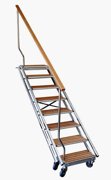 Boarding Stairs - Teak Trim - 4Boats