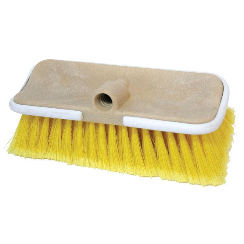 Boat wash brush 'Flow Thru' Bi-Level, Medium bristle H: 6,5cm - yellow - 4Boats