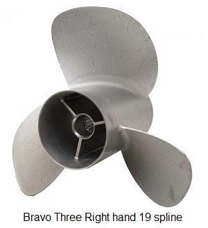 Bravo Three Original propellers from stock - 4Boats