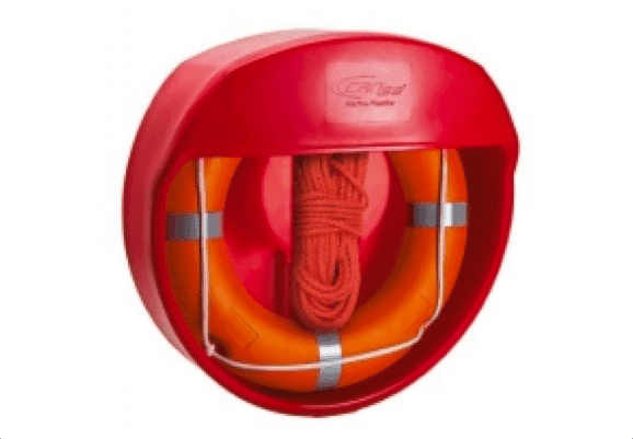 CAN Ponza Lifebuoy Container only Wall Mount / Post Mount - 4Boats