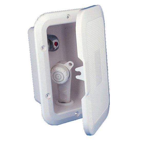 Case Side-mount, w/Shower, 3m Hose, w/Lid, White - 4Boats