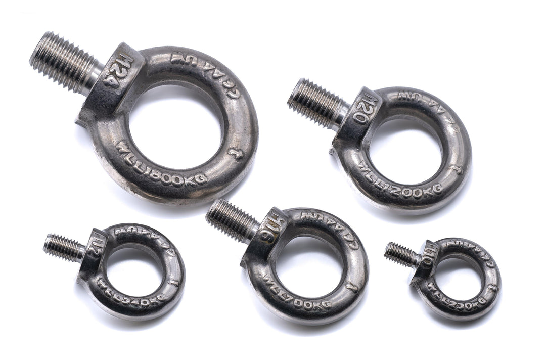 CE Approved stainless steel lifting eye bolt forged DIN 580 316 A4 marine grade stainless steel M10 - M24 - 4Boats