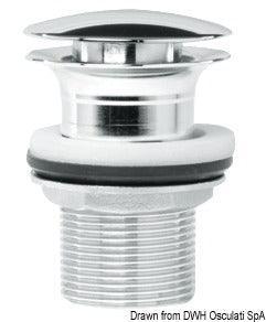 Chromed Brass Drain Outlet - 4Boats