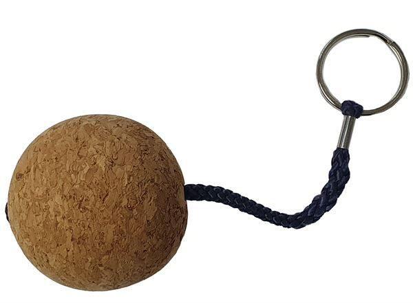 Cork Floating Ball Key Ring 50mm - Pack of 12 - 4Boats