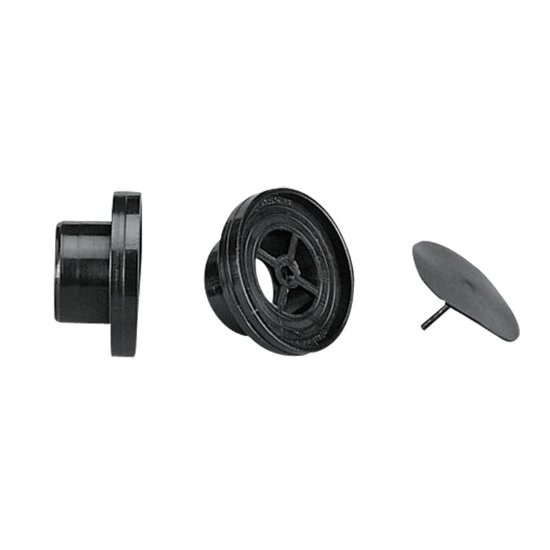 Drain Plug w/Non-Ret. Valve f/Thru-hull,?25mm,Black - 4Boats