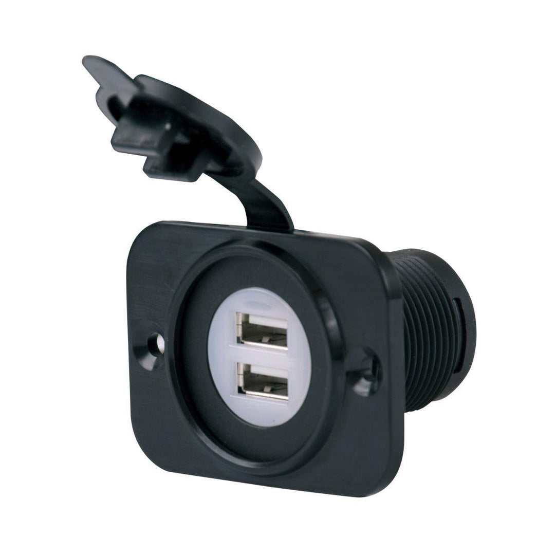 Dual USB Charger Receptacle 12-24V - 4Boats