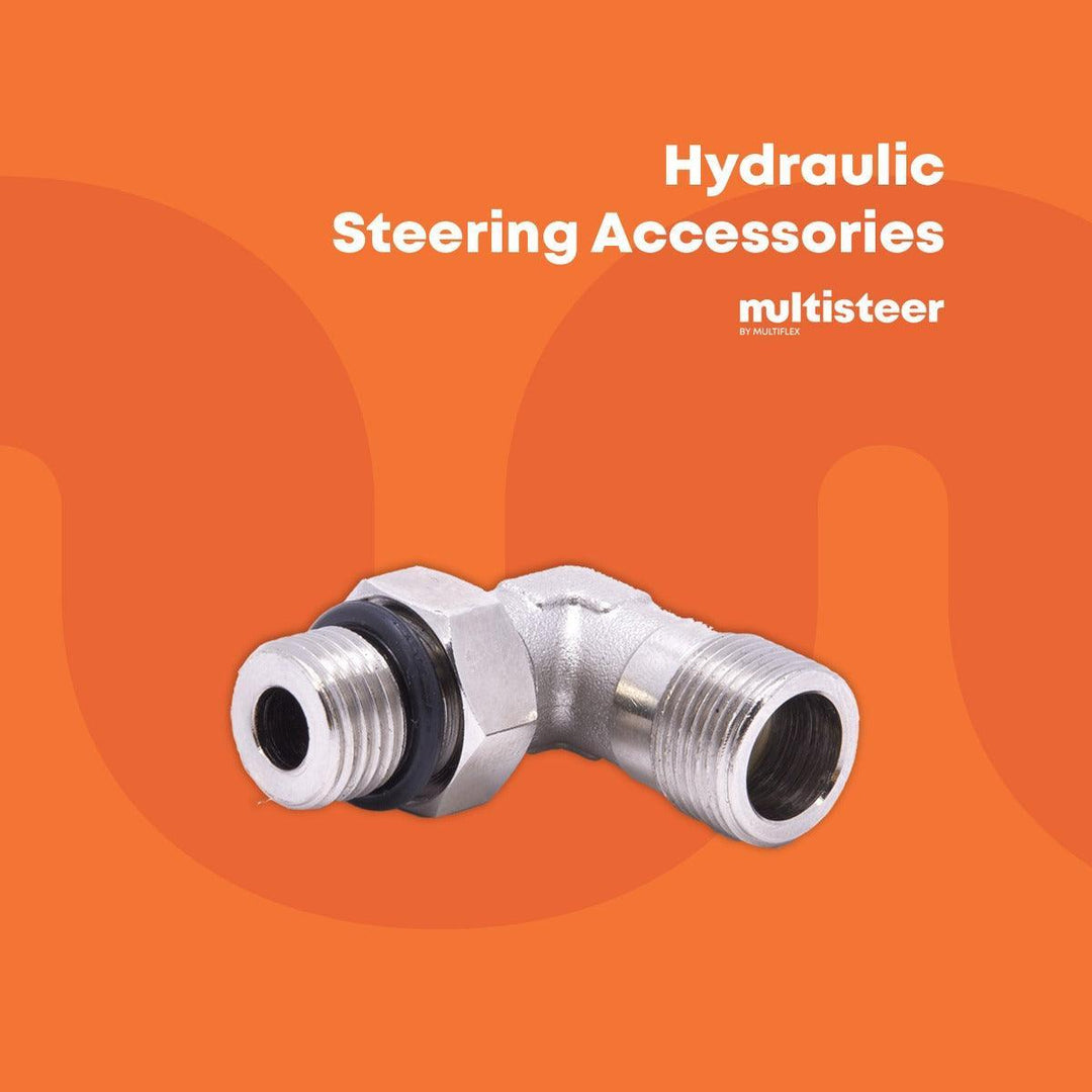 Elbow to Connect Hoses to Cylinders and Helms with ports 9/16 UNEF - 4Boats
