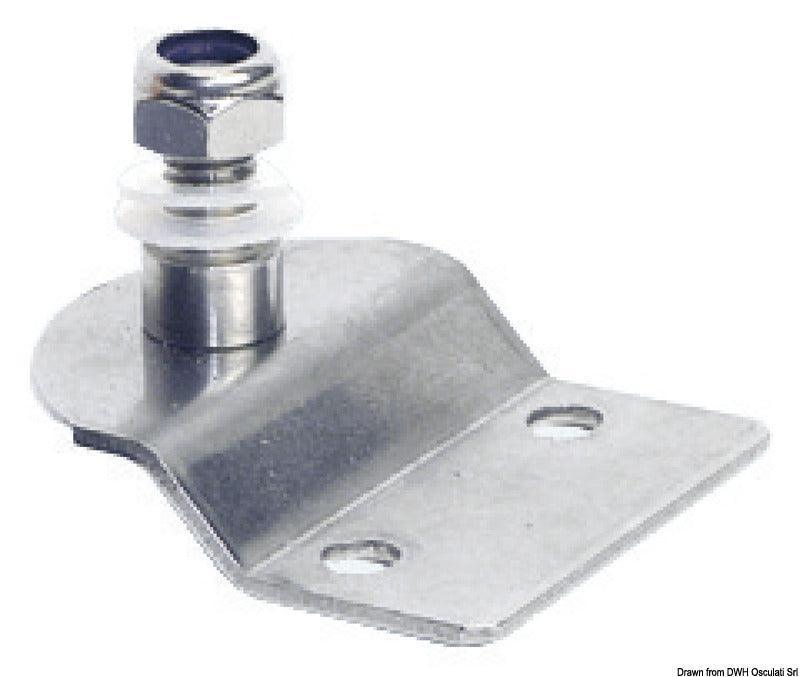 Embosed fastening plate w/threaded pin - 4Boats